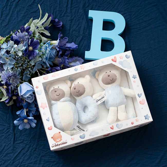 Baby Boy - Baby Blue Plush Bear Gift Pack