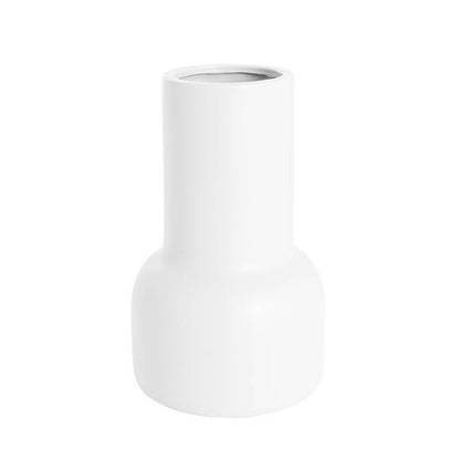 Freya - Ceramic White Matte Vase